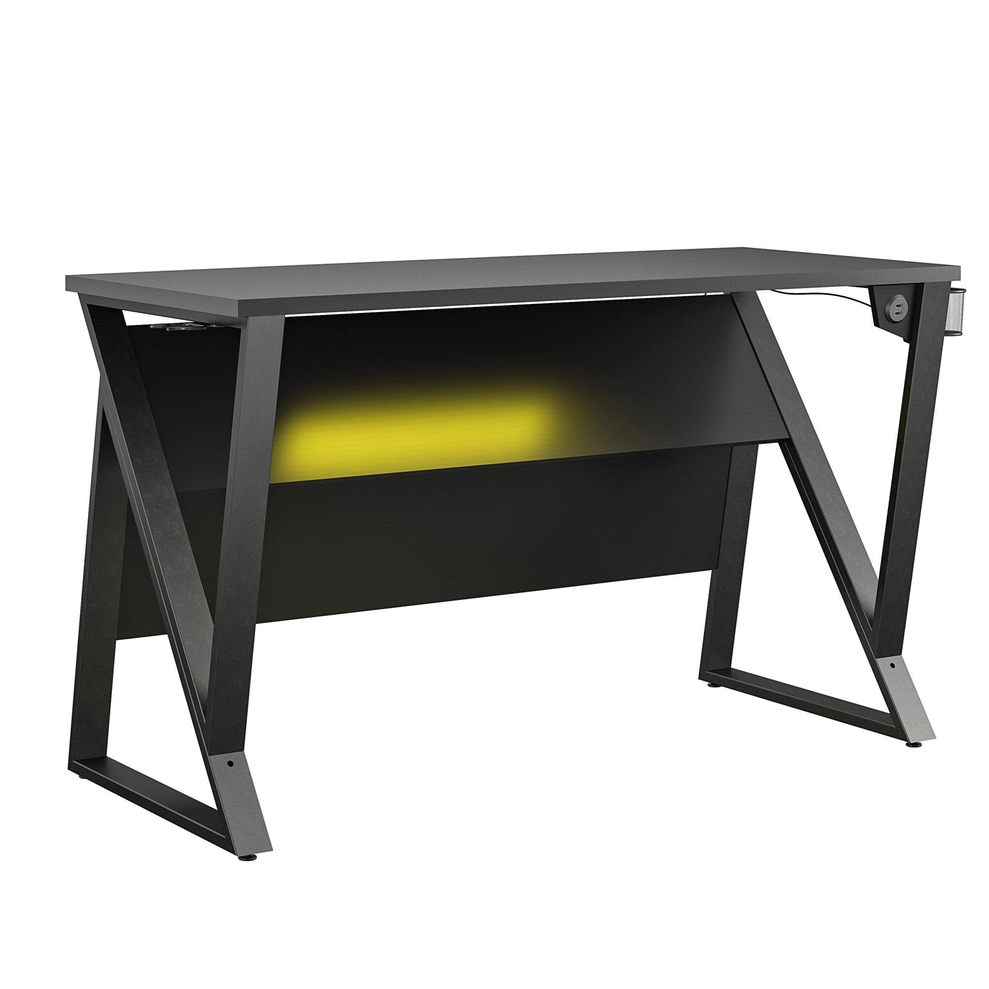 Adjustable Gaming Desk Black Z44824