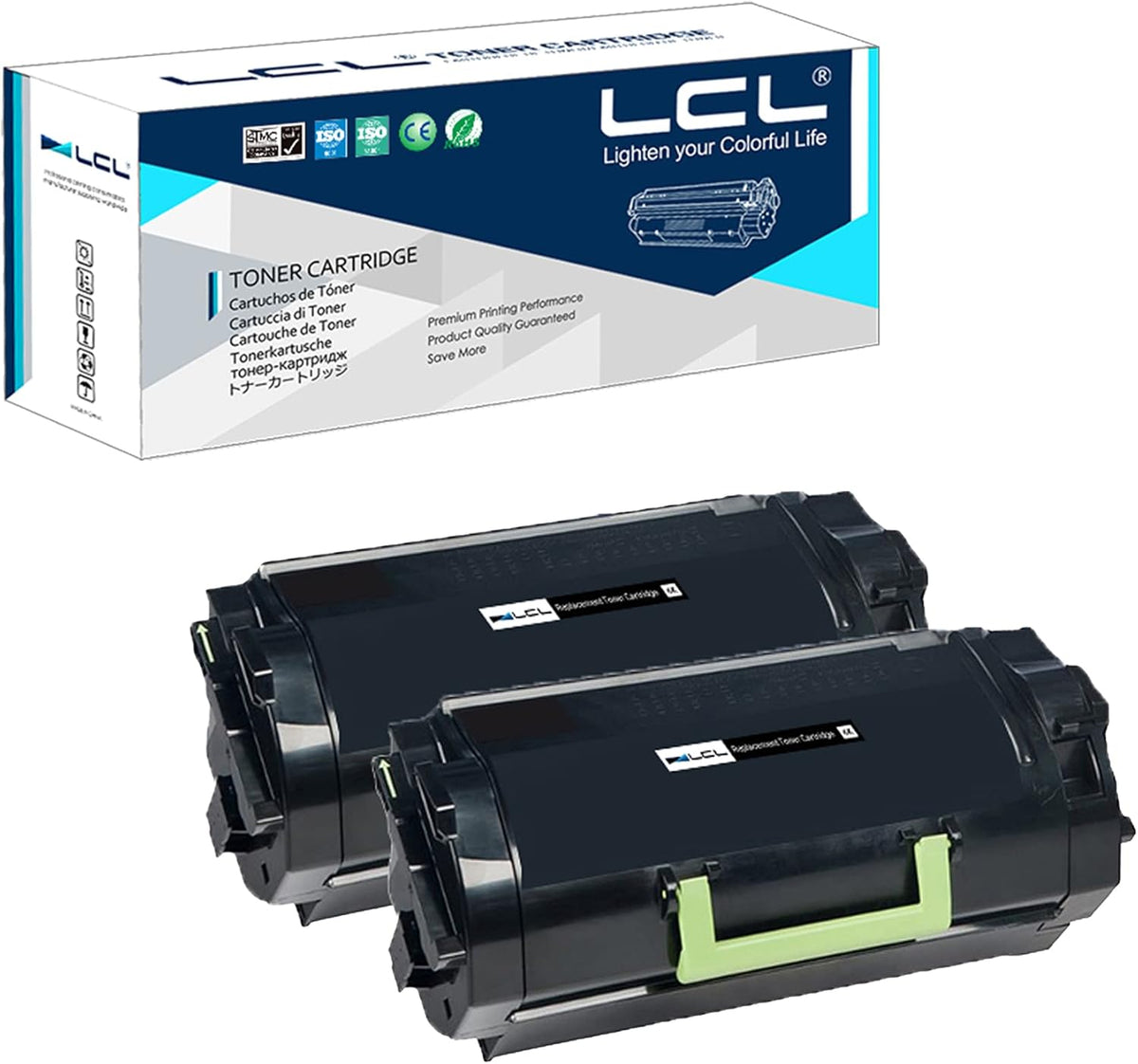 2-Pack Black Compatible Toner Cartridge Z882