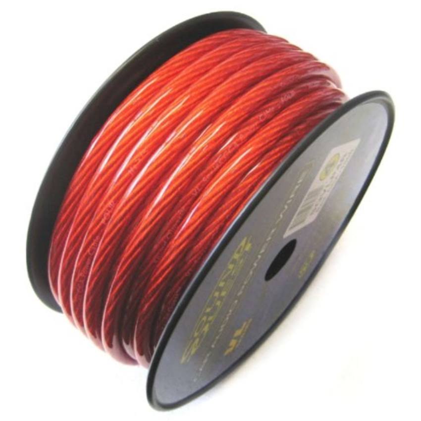 1/0 Gauge CCA Speaker Wire Vinyl Matte Red V65224