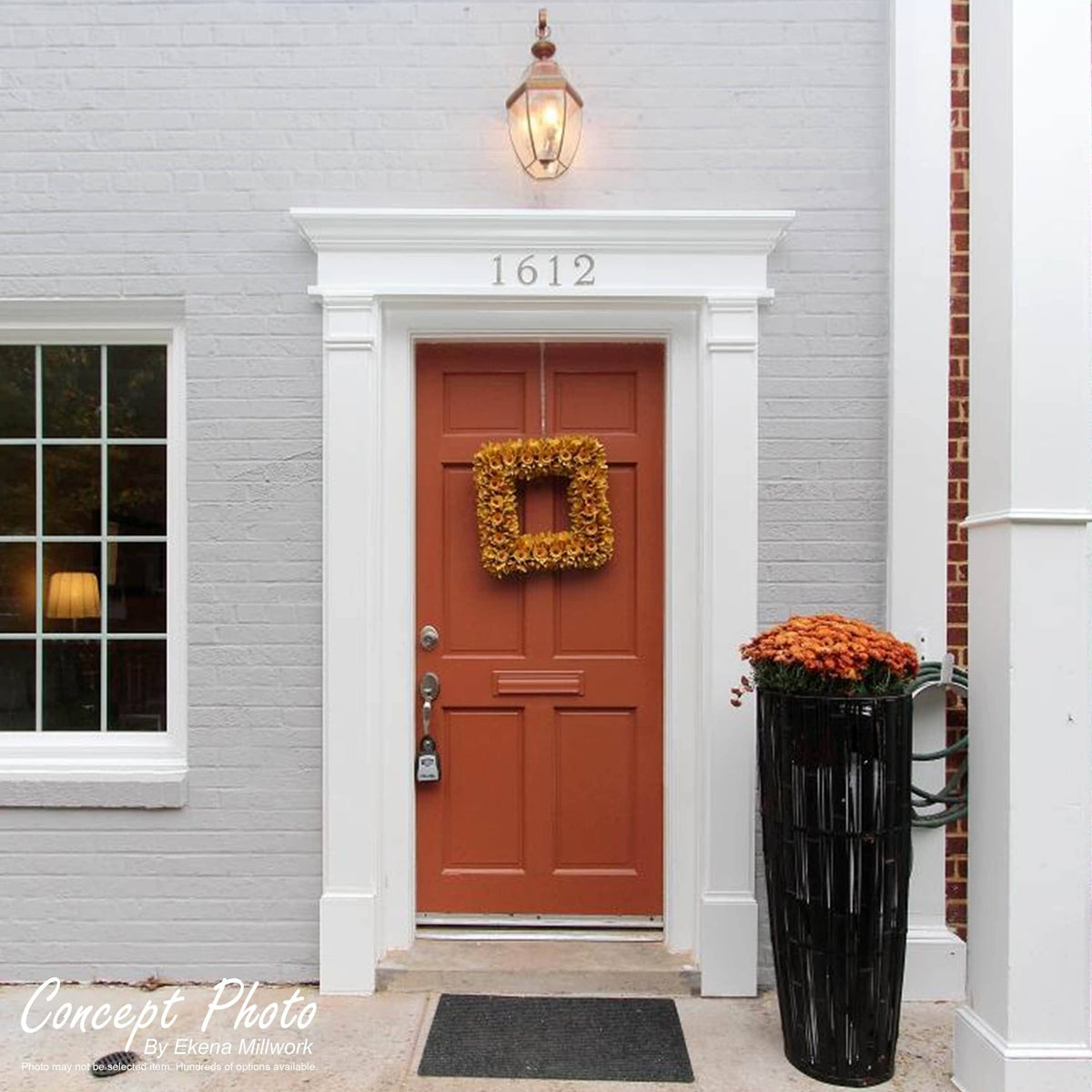 Plain PVC Pilaster with Capital and Base (Pair) R16729