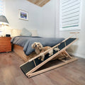 Adjustable Bed Ramp for Small Dogs, Solid Hardwood R212241