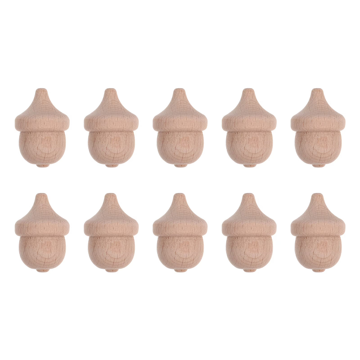 20 Pcs Wooden Acorn Painting Toys DIY Figures V853