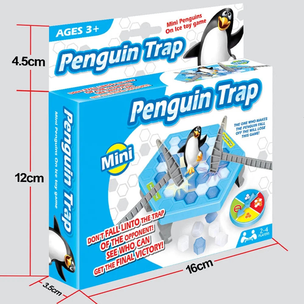 Penguin Ice Kids Puzzle Game Break Ice Block Hammer Trap Party Toy I159