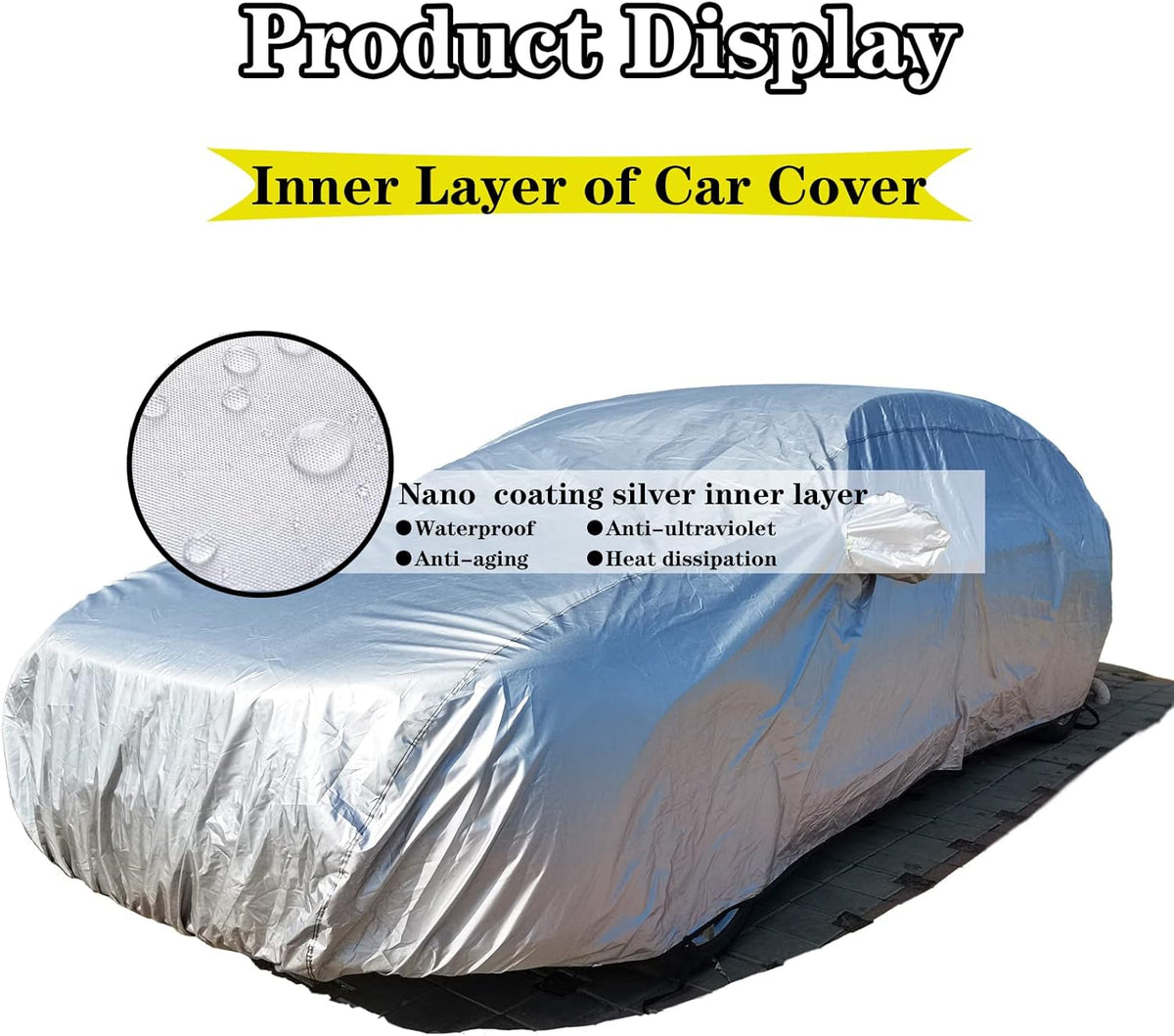 Red Oxford Full Car Cover for Sedan X303619
