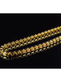 10K Yellow Gold Box Chain Necklace 24-30 Ins P361804