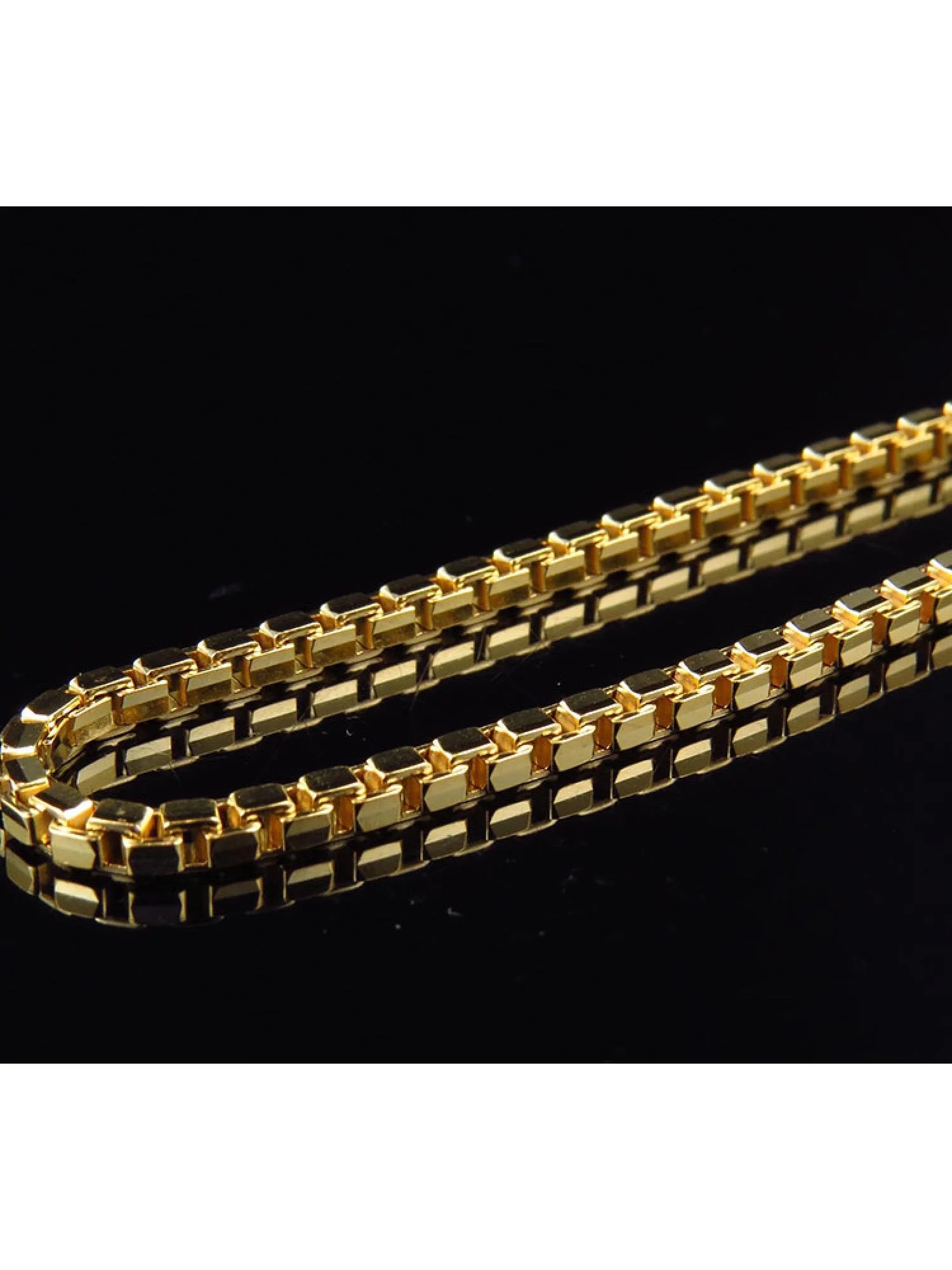 10K Yellow Gold Box Chain Necklace 24-30 Ins P361804