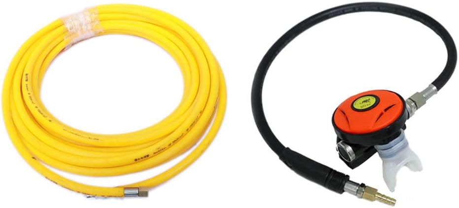 145PSI Scuba Second Stage Regulator & PVC Air Hose & Diving Mask P11258