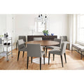 Modern Aria Round Table 27 Diameter in Grey C9418