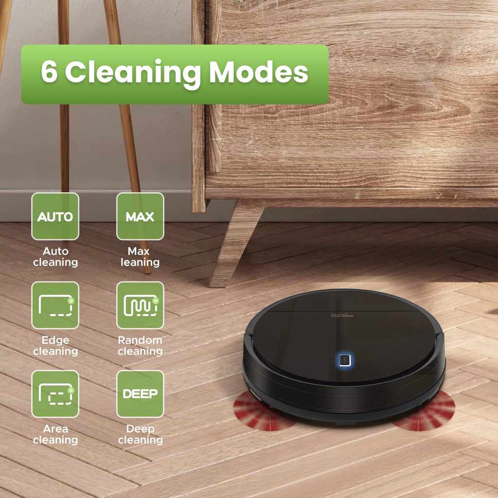 Robot Vacuum Cleaner with Gyro Navigation, 2600mAh, Black Y3103