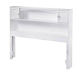 White Full Bookcase Headboard I4627