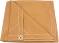 8' x 10' Tan Canvas Tarp 12oz Pack of 2 B4465
