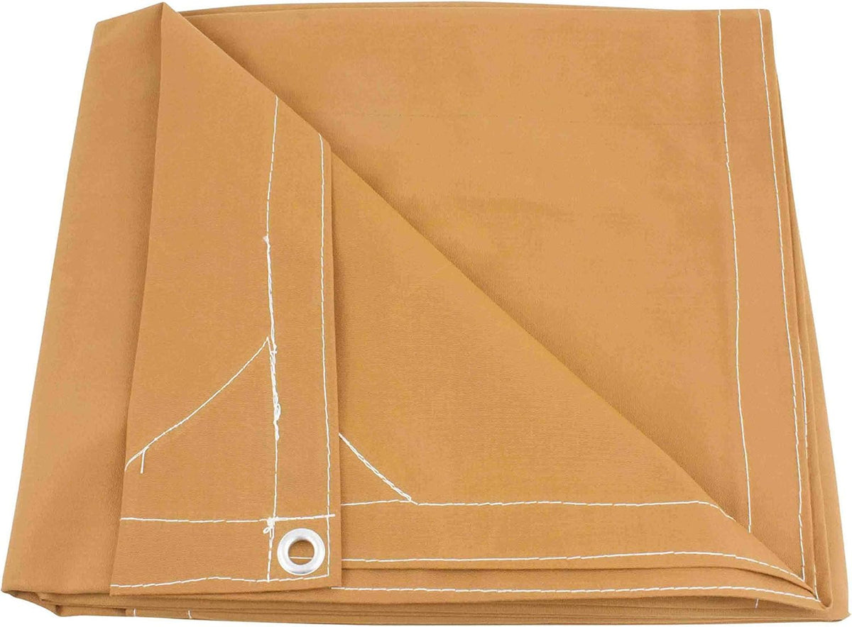 8' x 10' Tan Canvas Tarp 12oz Pack of 2 B4465