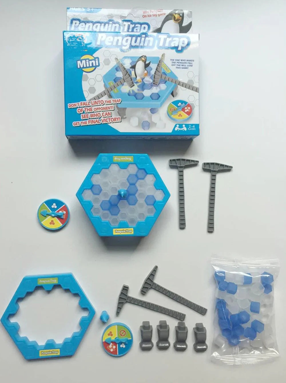 Penguin Ice Kids Puzzle Game Break Ice Block Hammer Trap Party Toy I159
