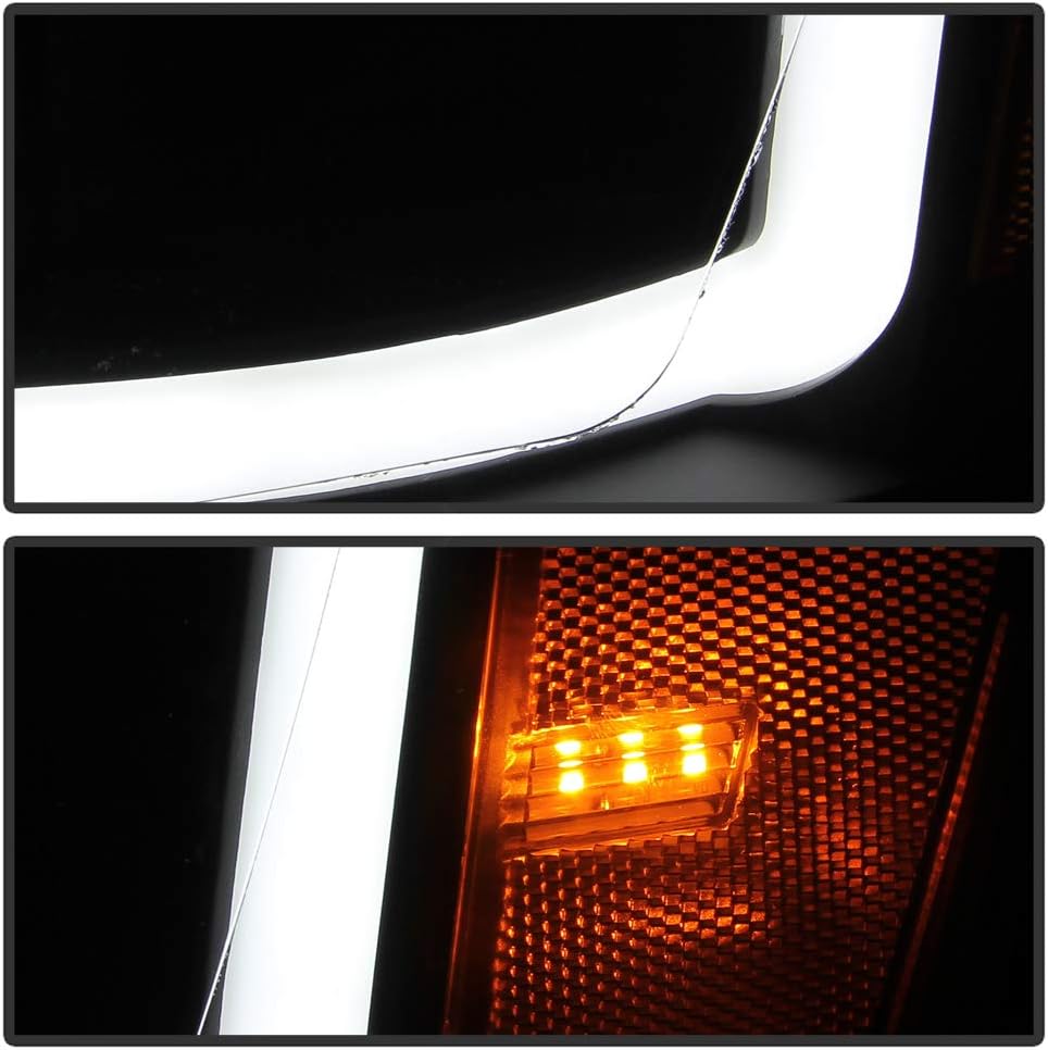 Black Housing LED Projector Headlights for Dodge Ram 1500 2500 3500 Pickup D725