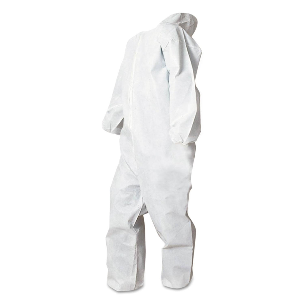 White Medium Polypropylene Disposable Coveralls W746