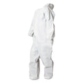 White Medium Polypropylene Disposable Coveralls W746