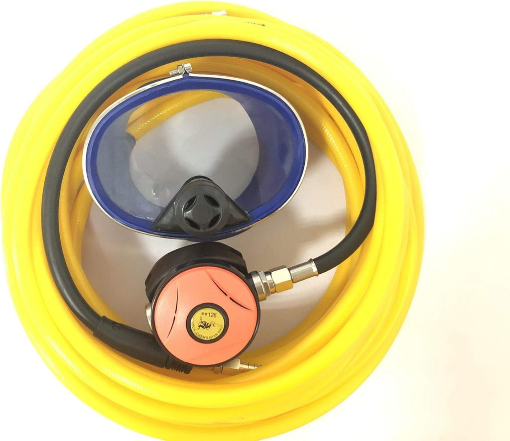 145PSI Scuba Second Stage Regulator & PVC Air Hose & Diving Mask P11258