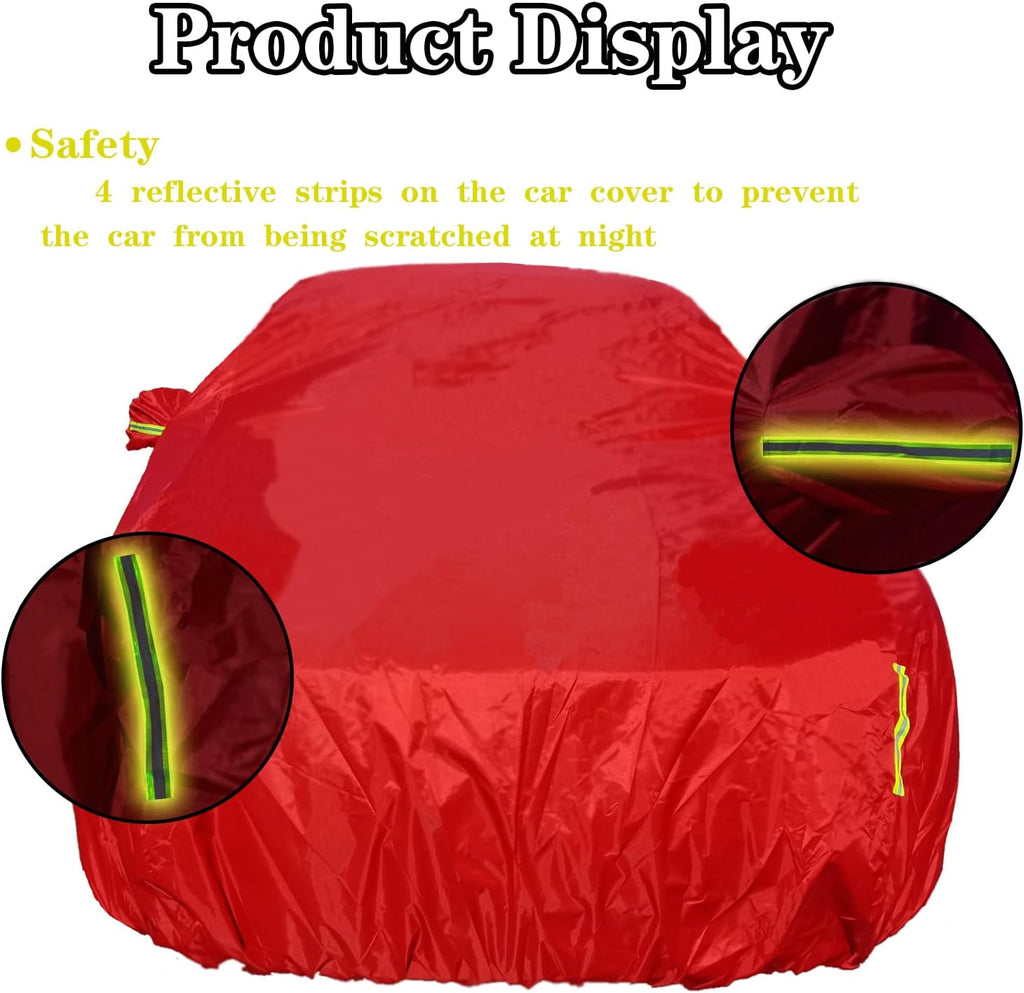 Red Oxford Full Car Cover for Sedan X303619