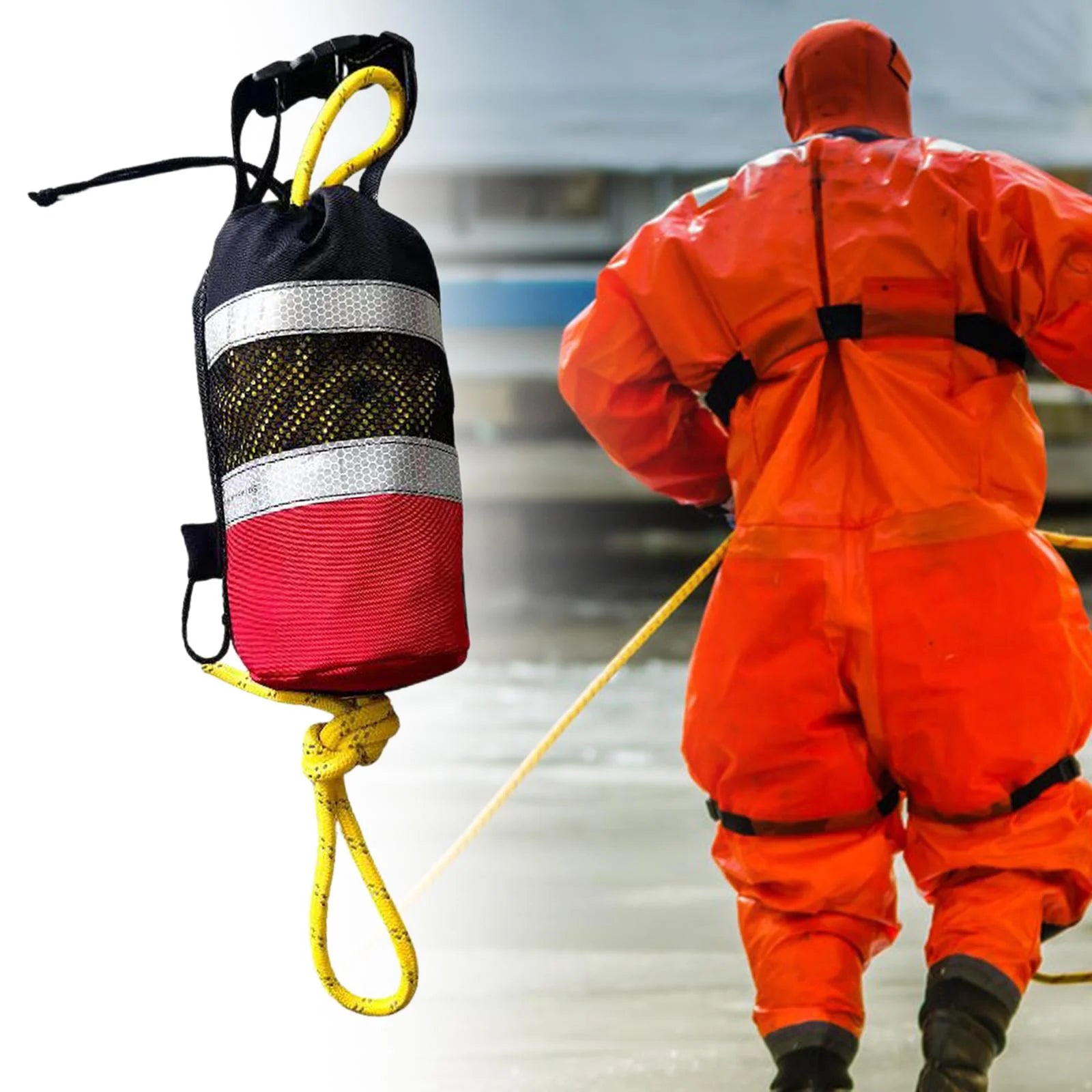 Floating Throw Bag with Rope for Water Rescue X4175