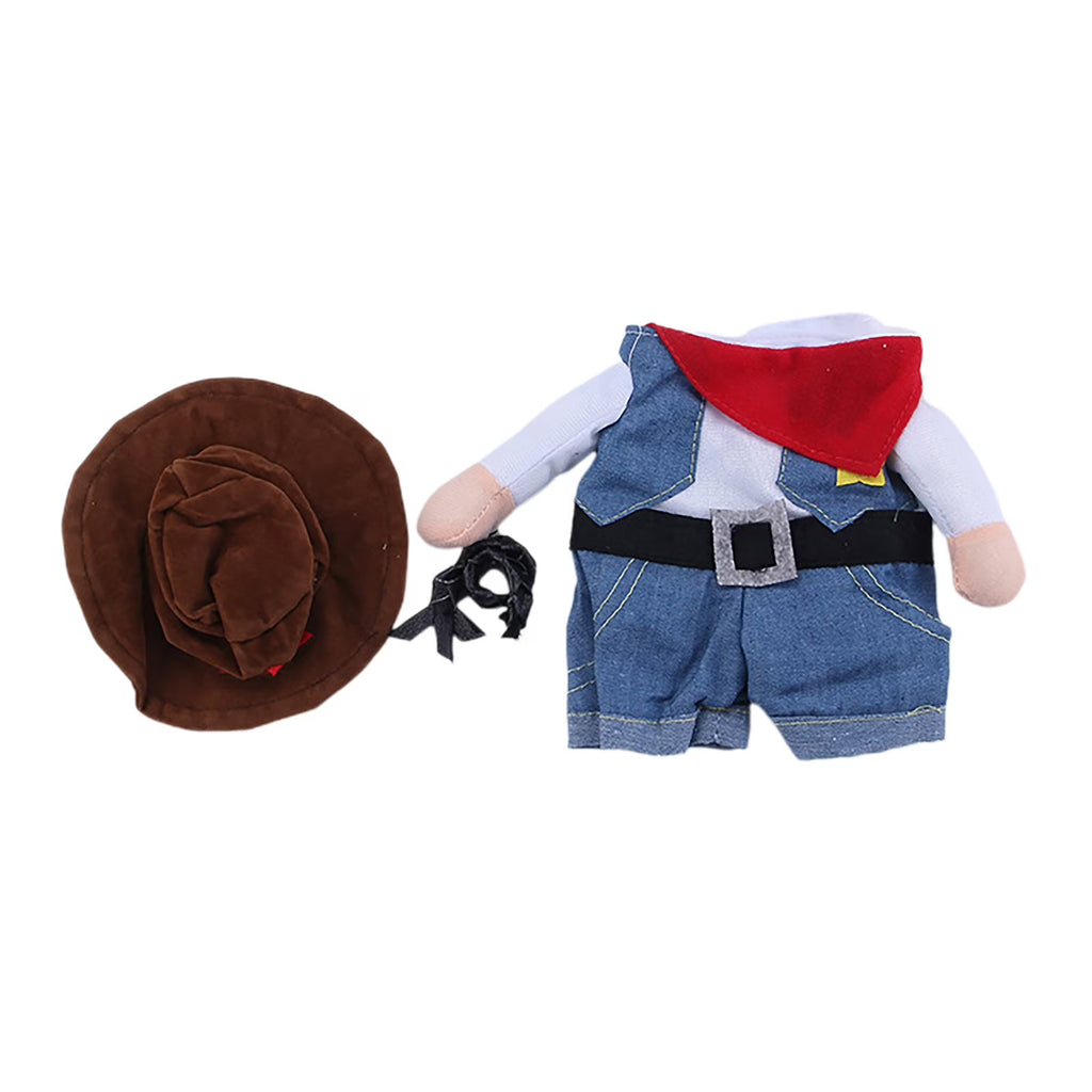 Cowboy Teddy Bear Bull Standing Up O3218