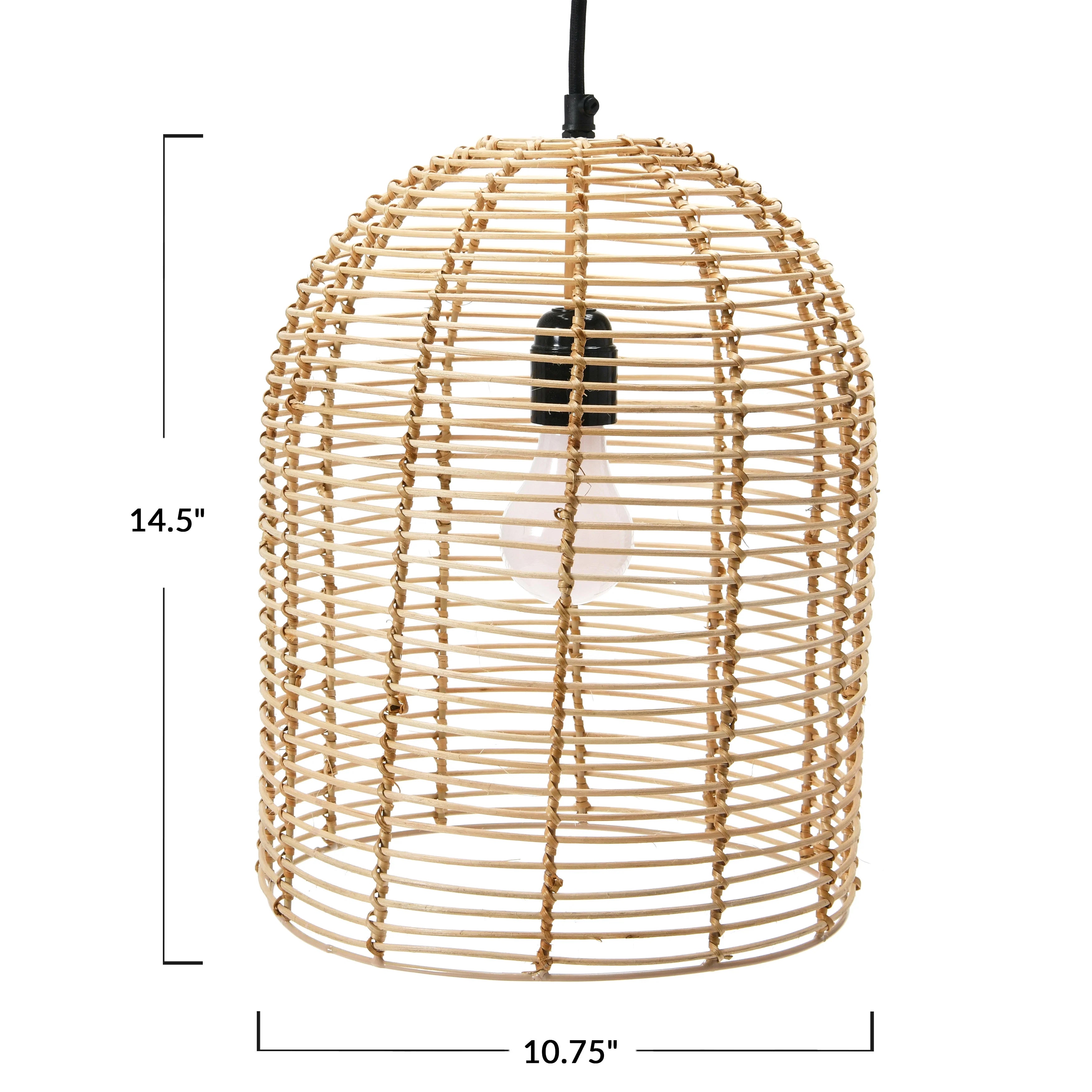 Handwoven Rattan Pendant Light C5077