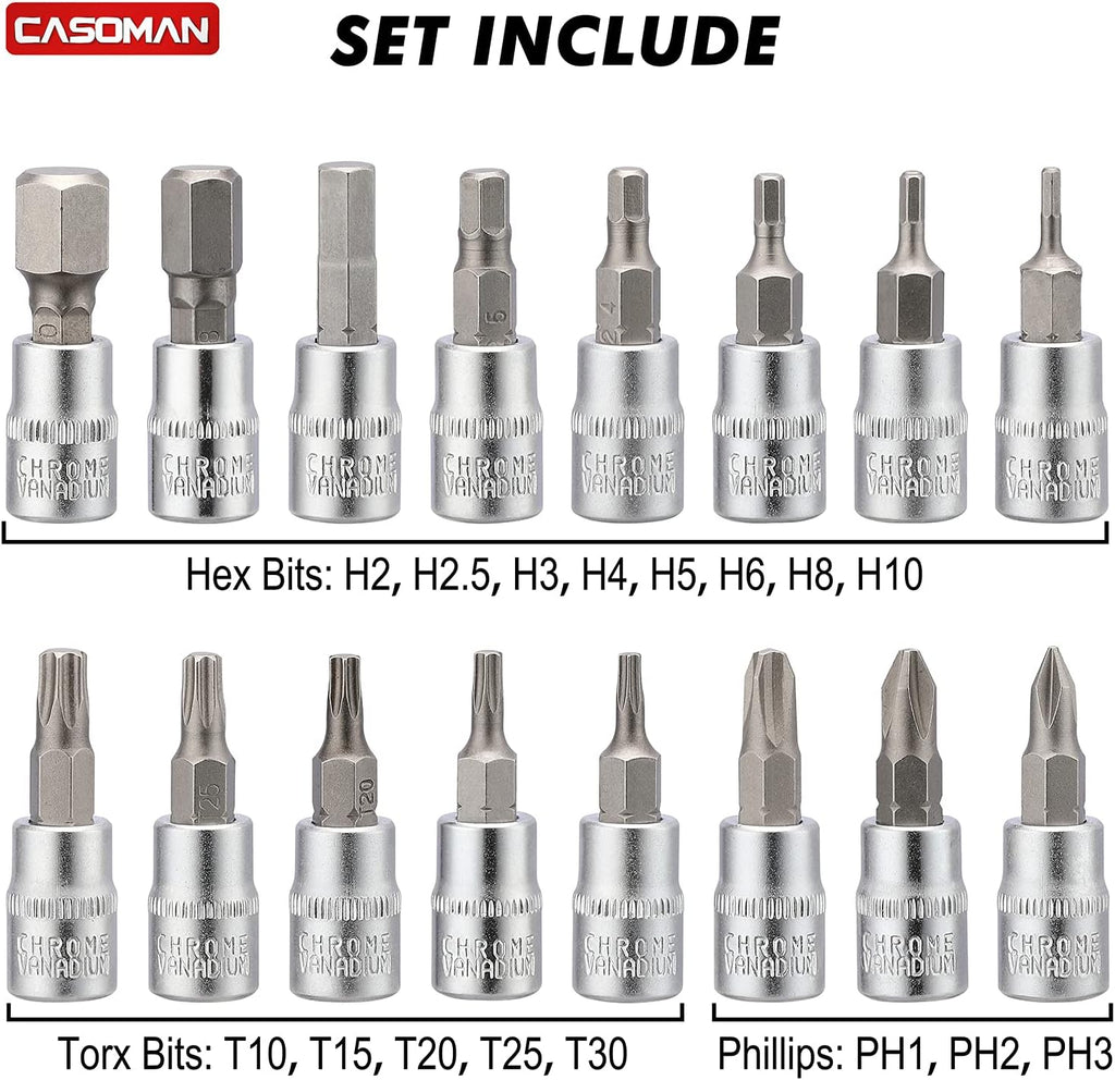 1/4-inch Drive Click Torque Wrench Set, Dual-Direction Adjustable, 90-Tooth, Pack of 2 D94778