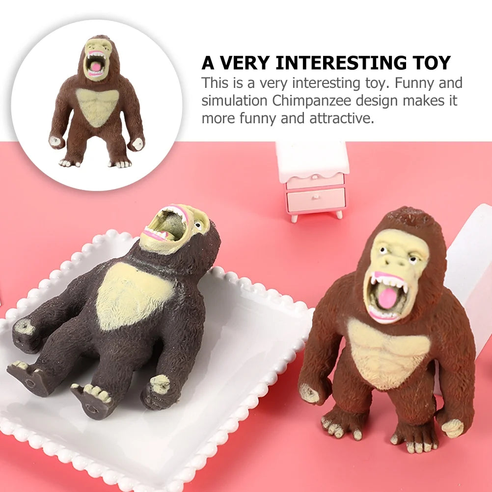 2 PCS Stretchy Chimpanzee Monkey Toys E827156