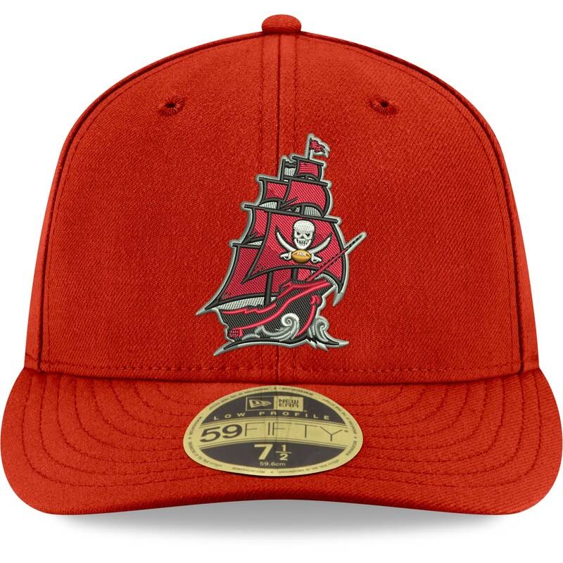 Red Tampa Bay Buccaneers Low Profile Fitted Hat M6620