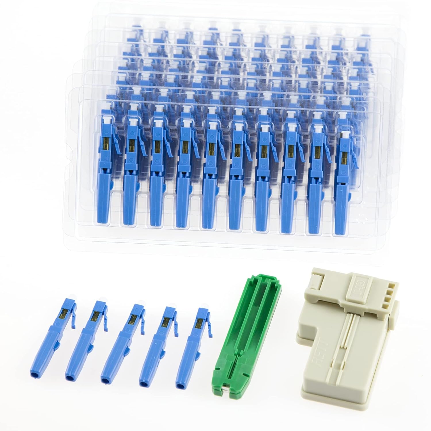 100pcs Fiber Optic Quick Connector with Matched Tools G39356