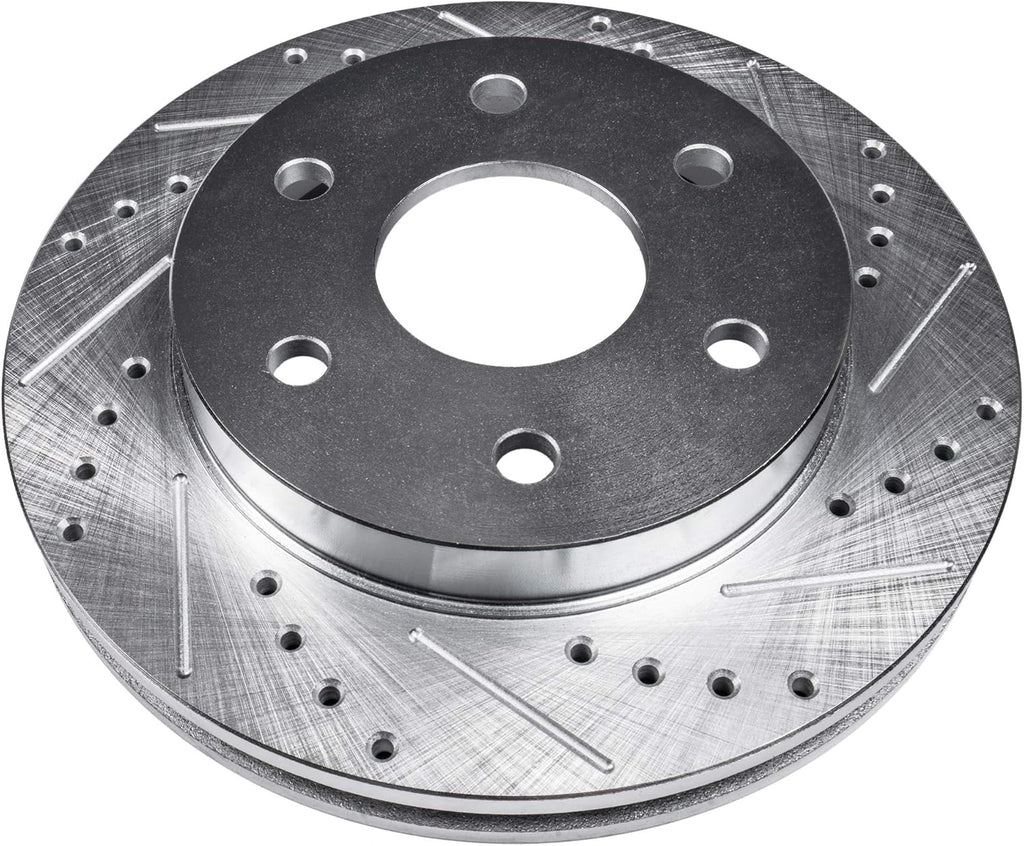 Rear Drilled & Slotted Brake Rotors 2pc Set N37671