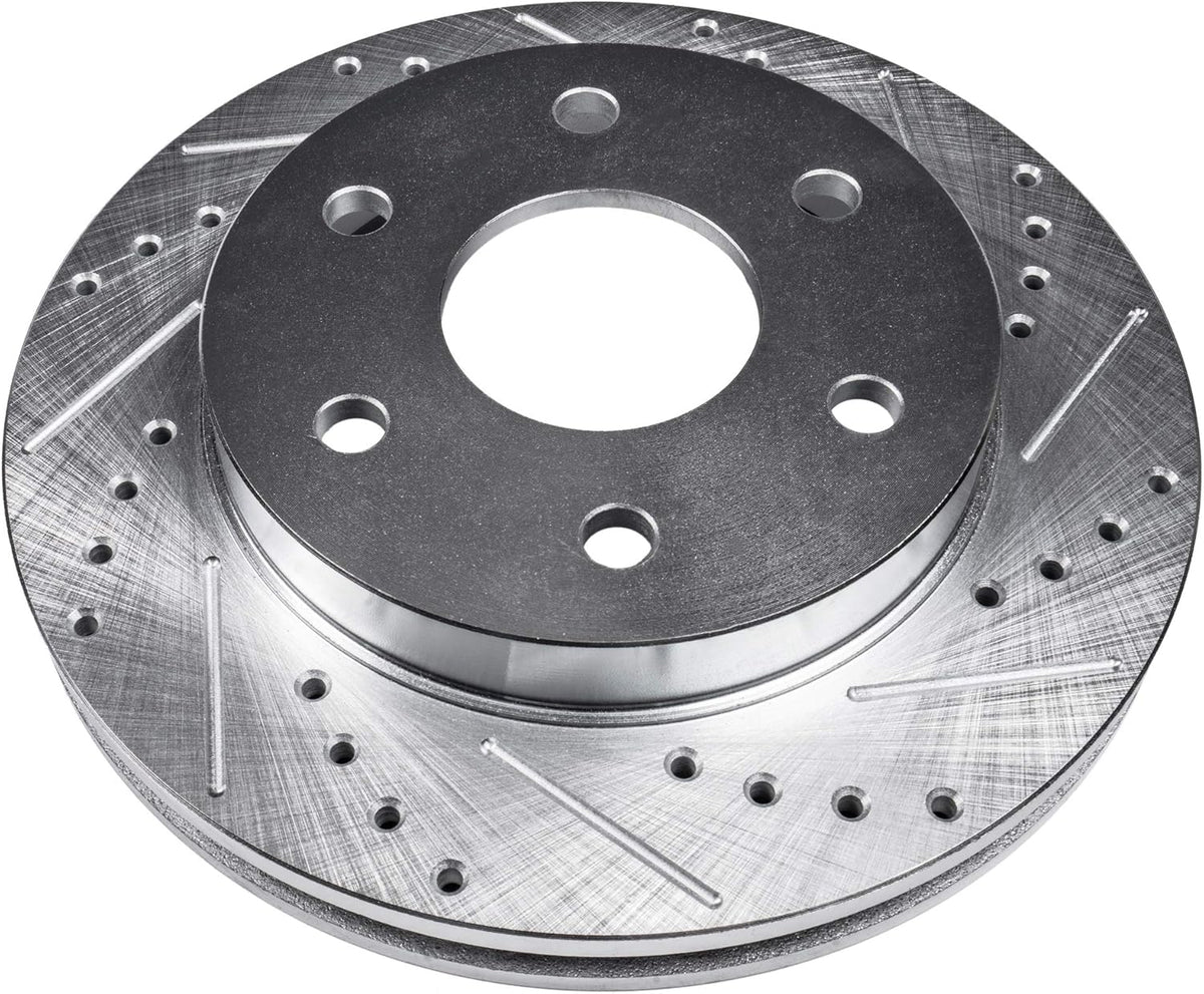Rear Drilled & Slotted Brake Rotors 2pc Set N37671