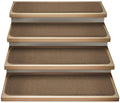 Set of 15 Carpet Stair Treads - Toffee Brown - 8 in. x 30 in. P405444