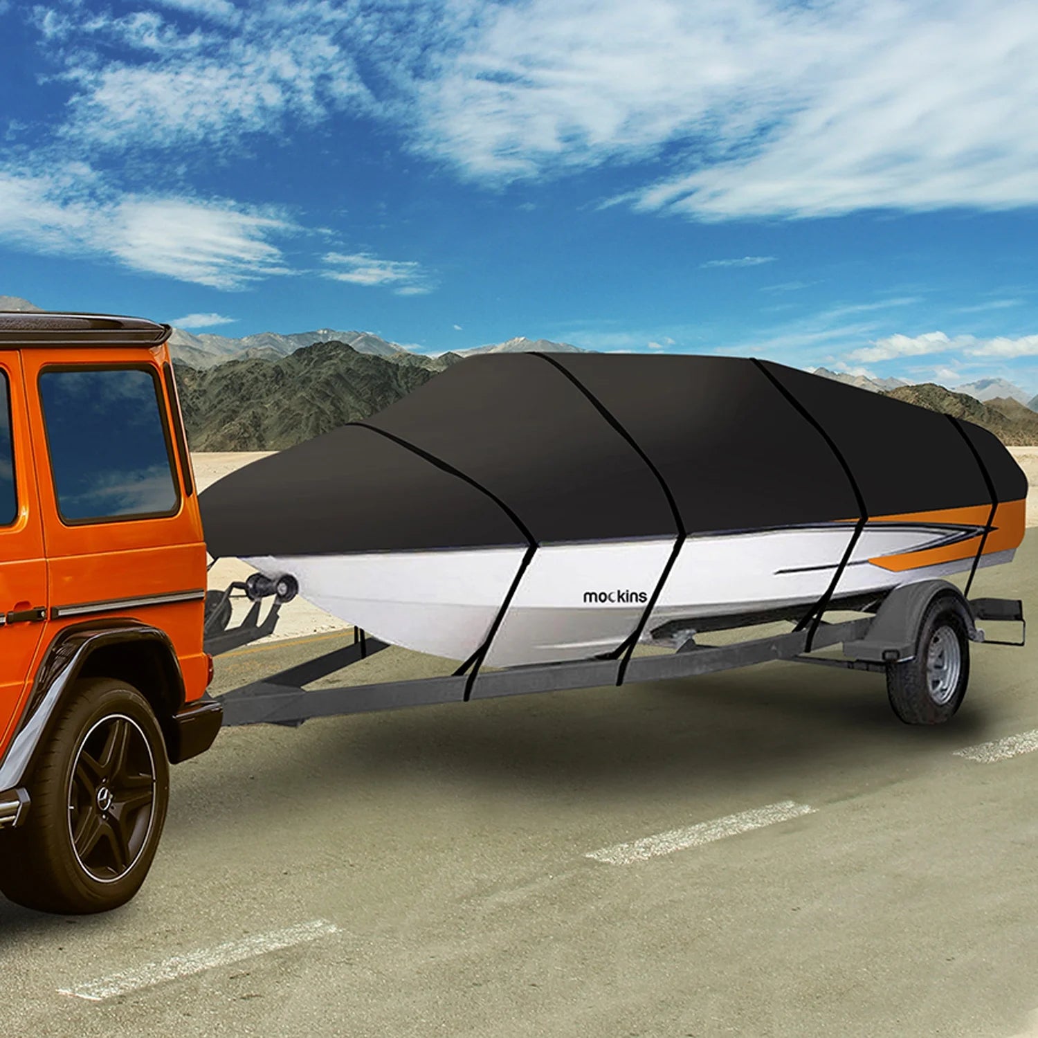600D Polyester Oxford Trailerable Boat Cover W669