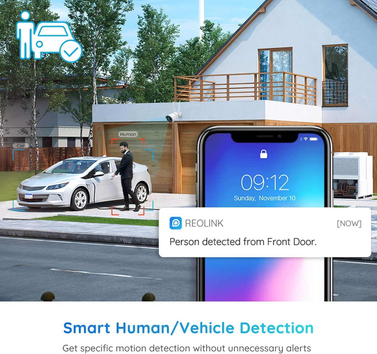 5MP HD Dual Band WiFi Security Camera with Night Vision G78338