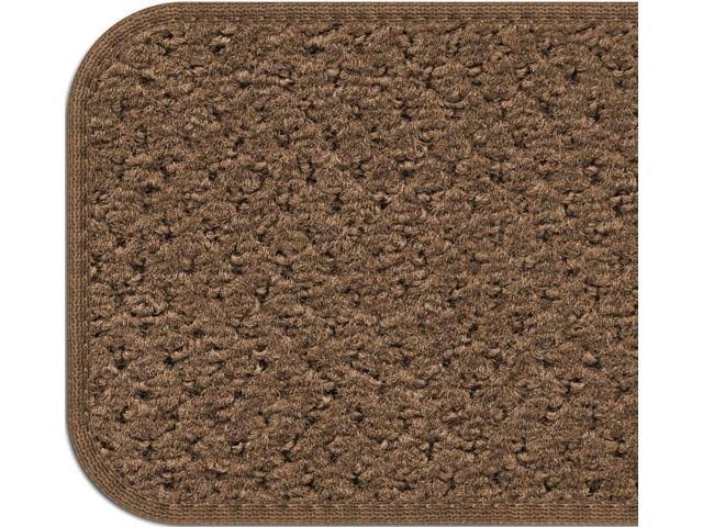 Set of 15 Carpet Stair Treads - Toffee Brown - 8 in. x 30 in. P405444