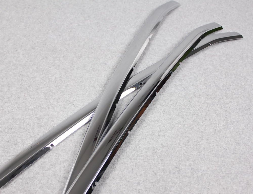 Chrome Front Grill Grille Cover Trim For Toyota Highlander 2014 2015 2016 -4PCS G297