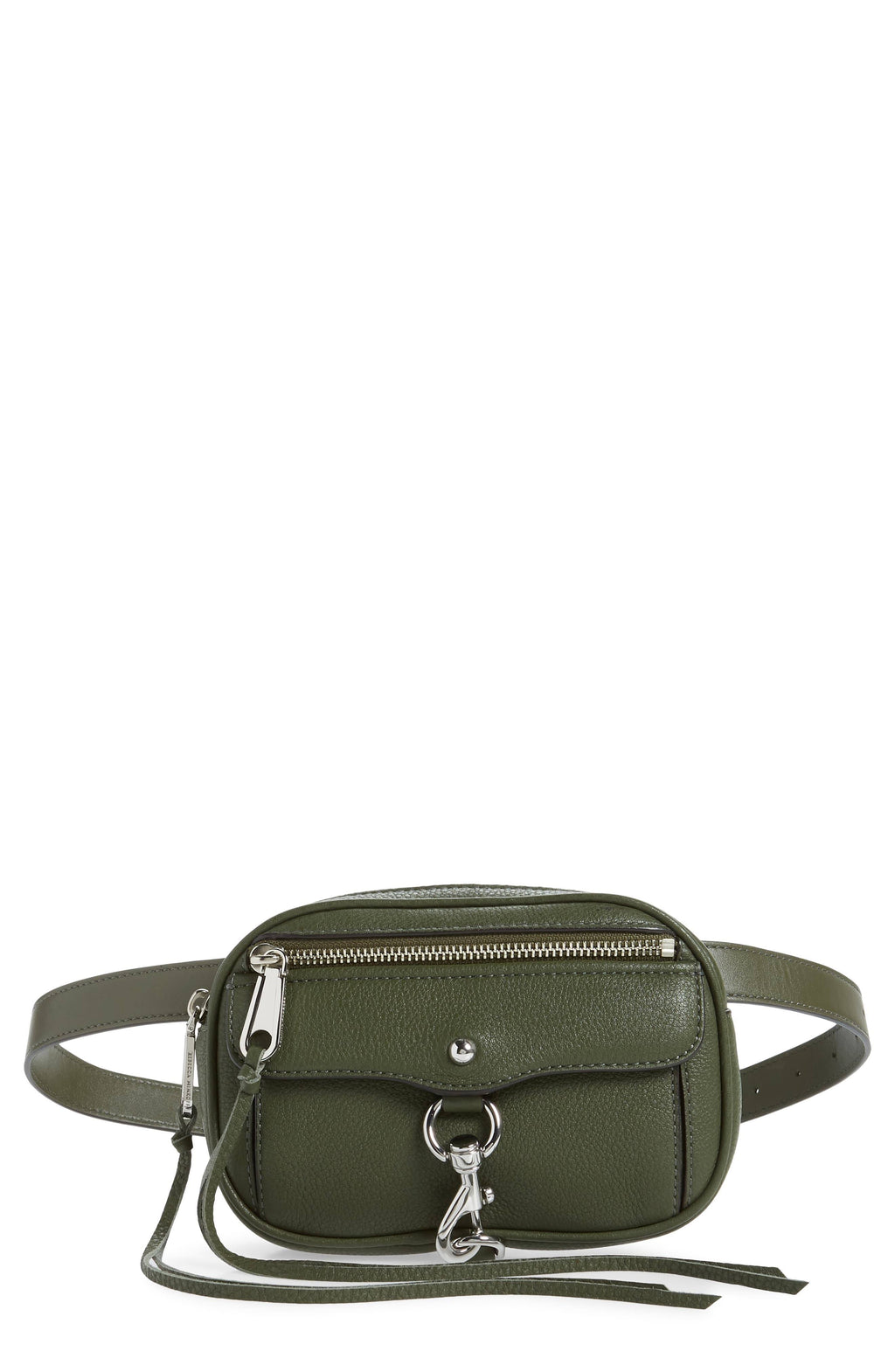 Green Leather Belt Bag Y874551