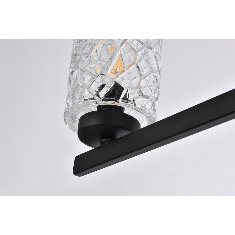 5 Light Bath Sconce with Clear Shade Q6469
