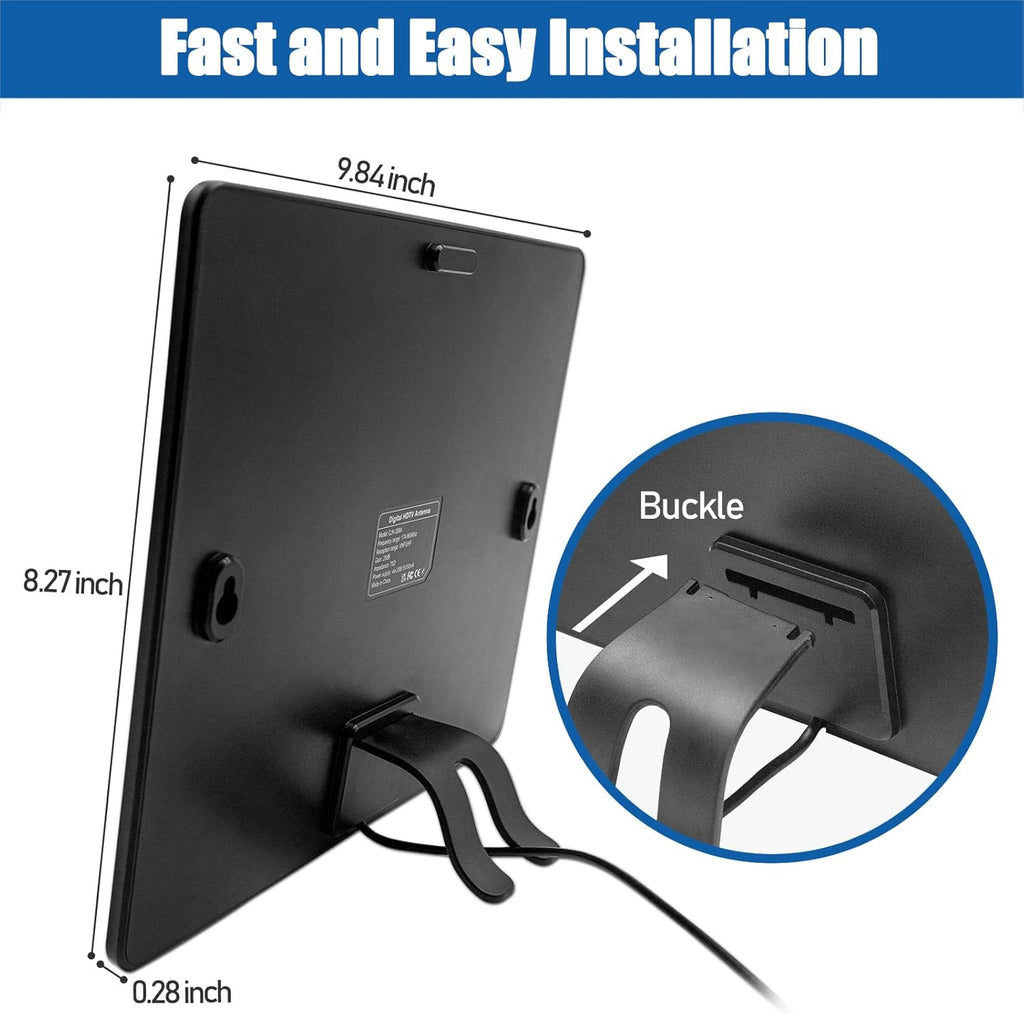 TV Antenna with Amplifier and 18ft Coaxial Cable, Pack of 2 C506559