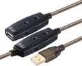 USB 2.0 A-Male to A-Female Active Extension Cable with AC Power Adapter (60 Feet) C976203