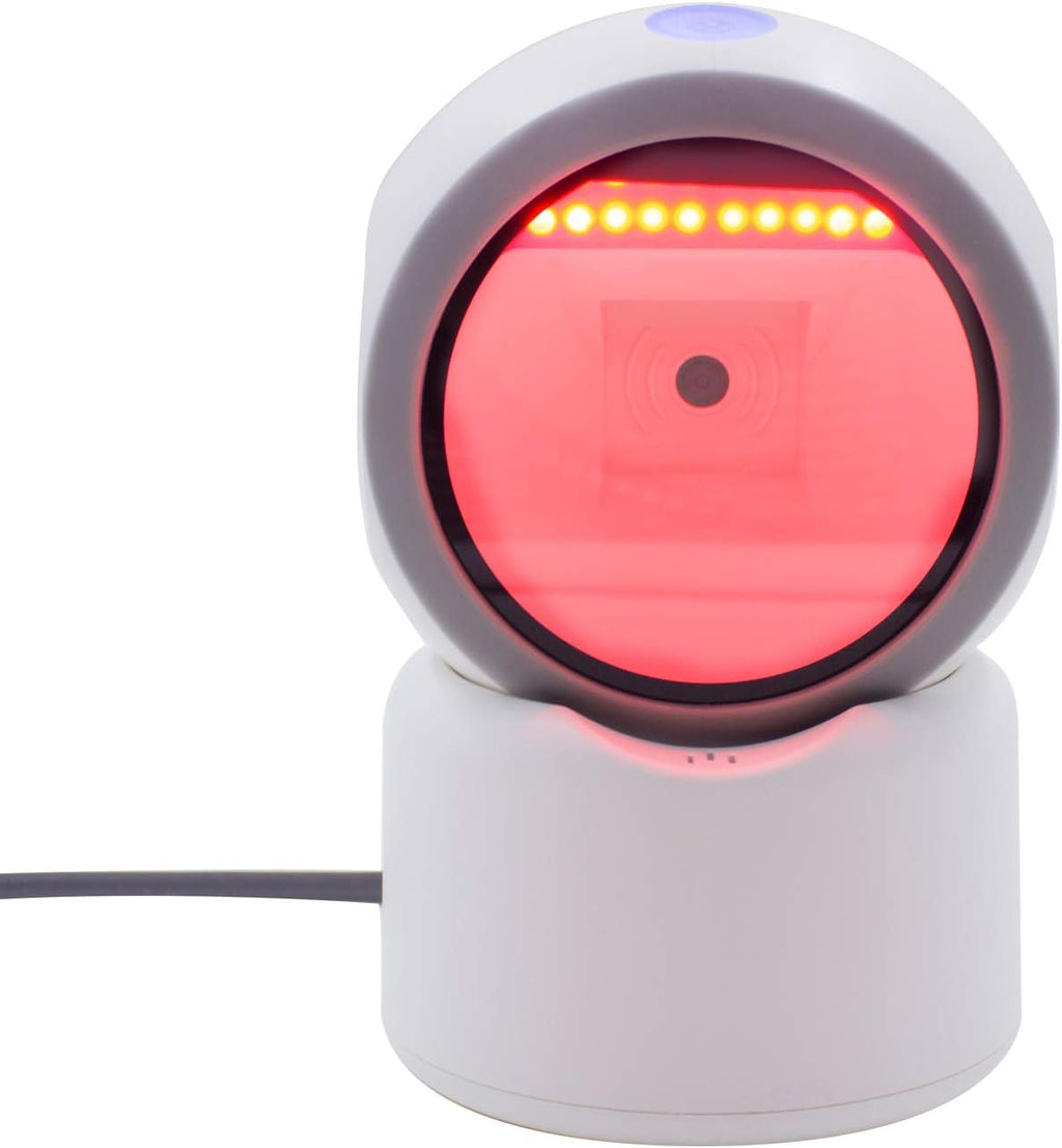 2D QR Desktop Barcode Scanner, Omnidirectional Hands-Free Automatic USB Barcode Reader, Pack of 2 Q59936