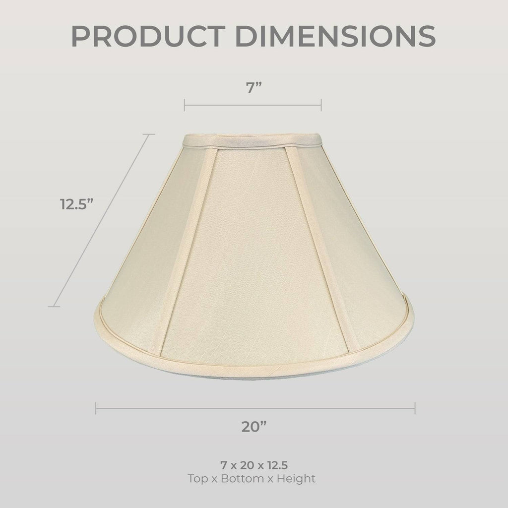 Beige Coolie Empire Lamp Shade, 7x20x12.5, Set of 2 J335198