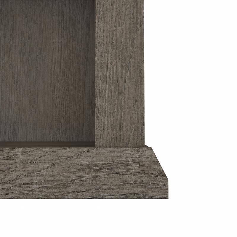 5 Shelf Bookcase Set of 2, Restored Gray G6256