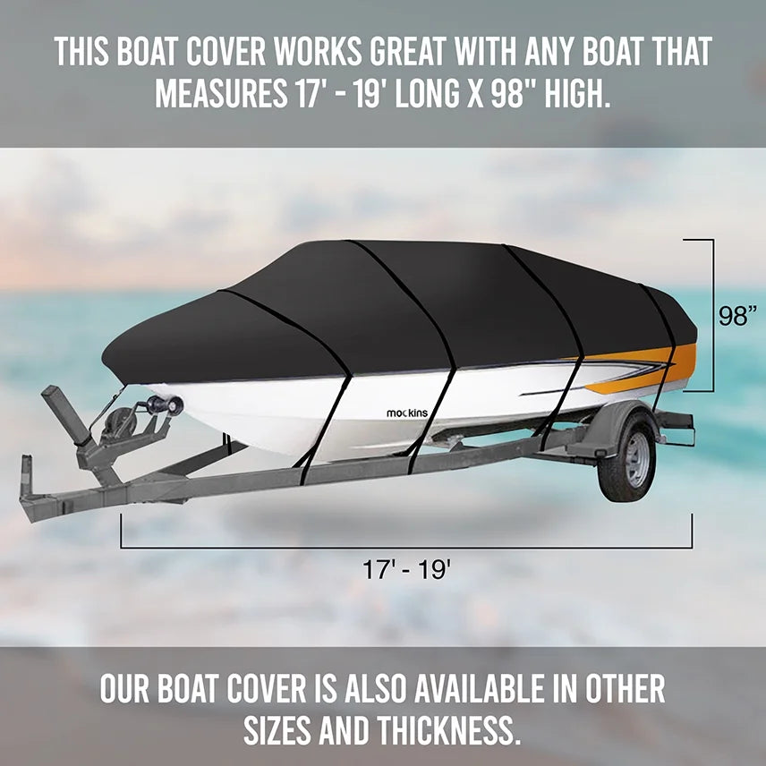 600D Polyester Oxford Trailerable Boat Cover W669