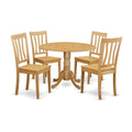 Oak Dinette Table with 4 Kitchen Chairs E54173