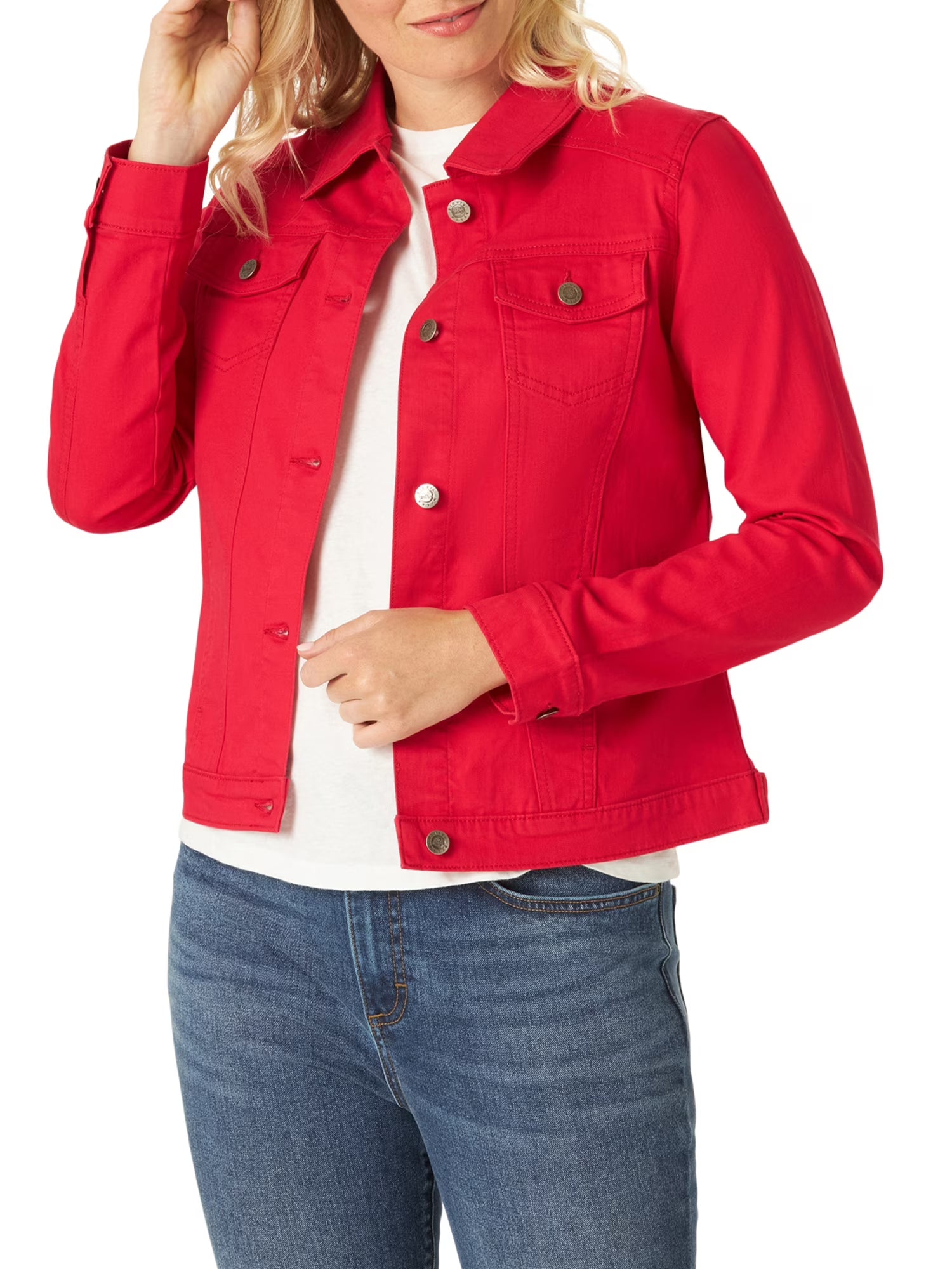 Stretch Denim Jacket Q611