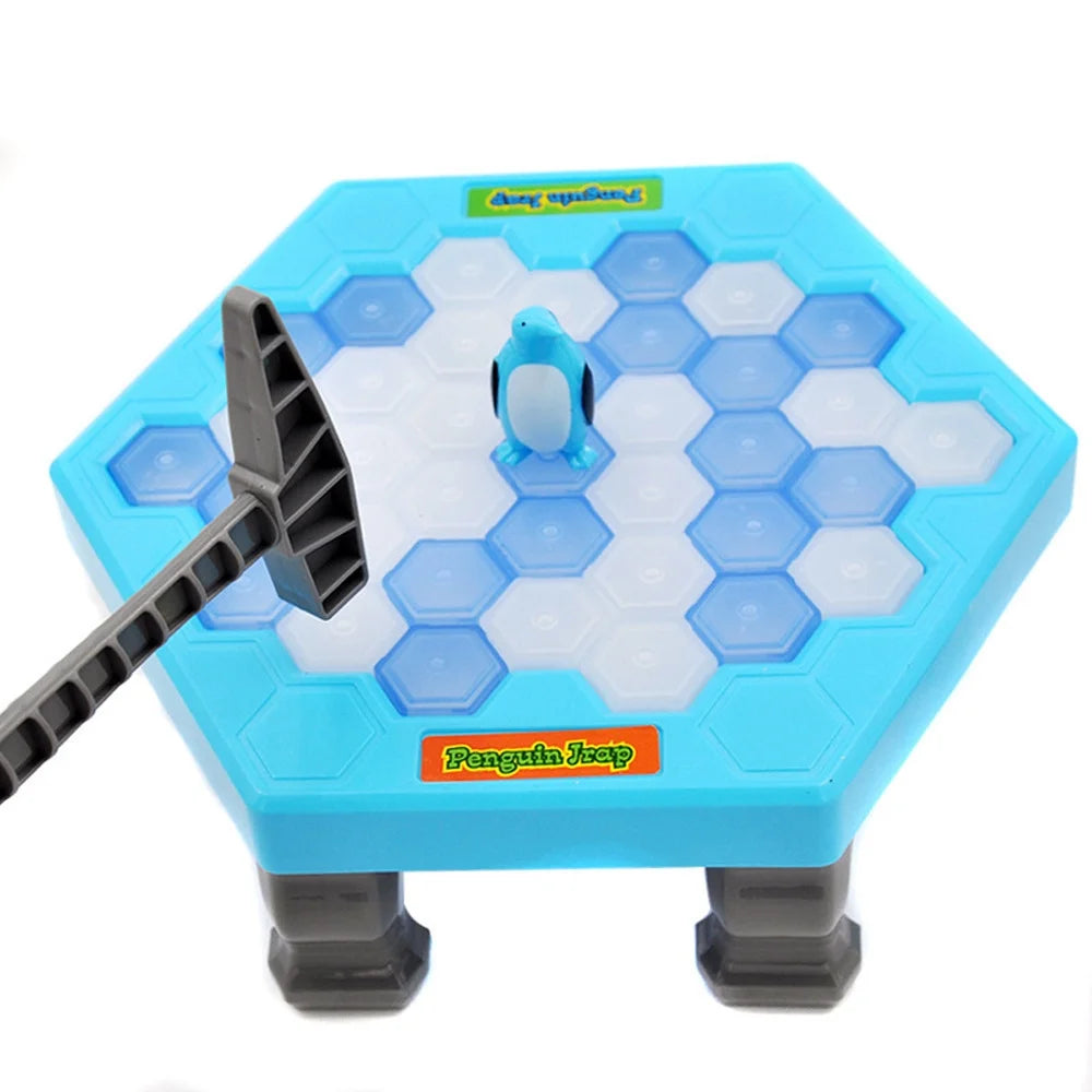 Penguin Ice Kids Puzzle Game Break Ice Block Hammer Trap Party Toy I159