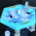 Penguin Ice Kids Puzzle Game Break Ice Block Hammer Trap Party Toy I159