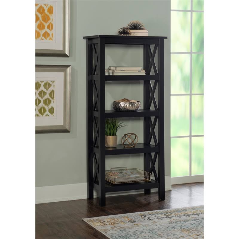 Black Wood Bookcase U1551
