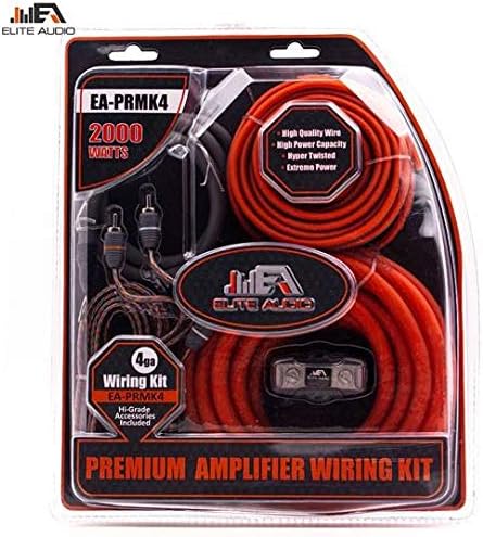 0 Gauge CCA Amplifier Wiring Kit with 20 feet 0 AWG and 2-Channel RCA Interconnects U25913